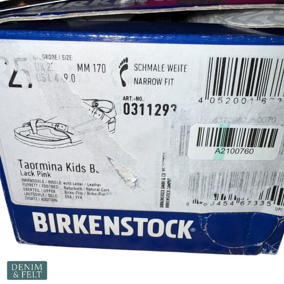 Birkenstock Taormina Kids Sandals Pink Narrow Fit Size 9 US Adjustable Straps - Picture 10 of 10